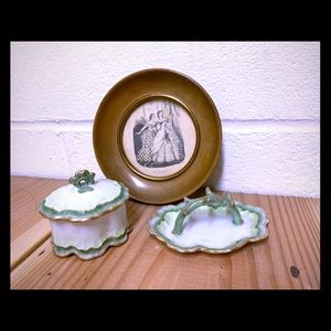 Beautiful Limoges Trinket Box and Ring Holder